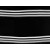 Black with Silver Stripes